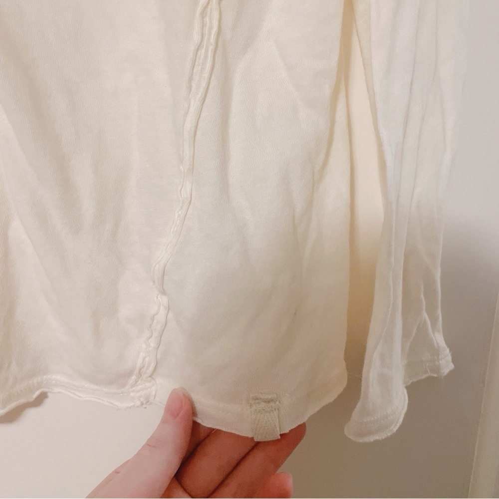 We The Free Off White Long Sleeve T Shirt Size XL - Picture 6 of 12